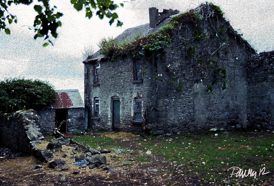 Ireland Series - Abandoned Farmhouse #2 Digital Art by Jim Pavelle