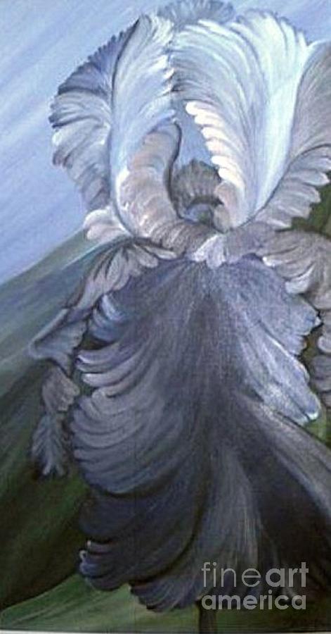 Iris #2 Painting by Duygu Kivanc