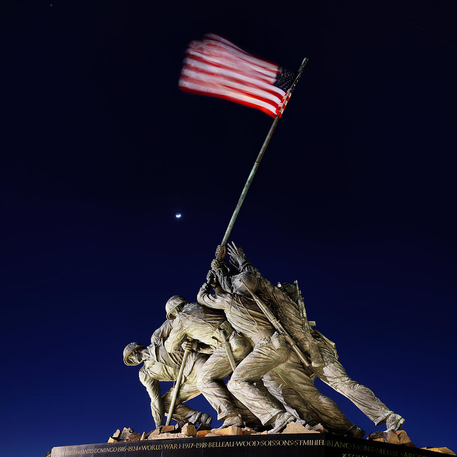 Iwo Jima Memorial at Dusk #2 Photograph by Metro DC Photography