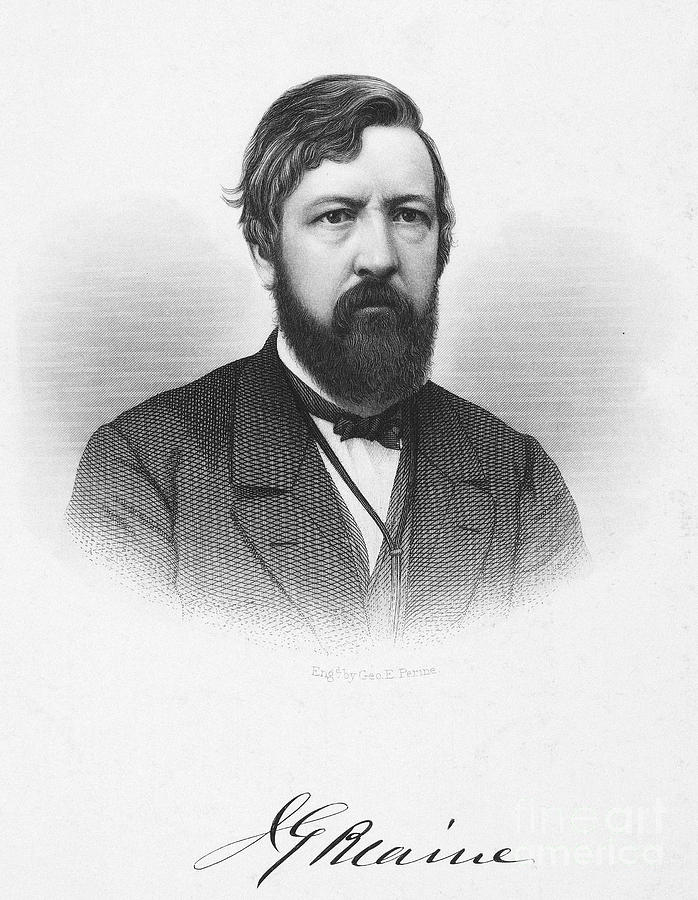 James G. Blaine (1830-1893) Photograph by Granger - Fine Art America