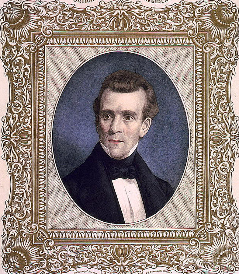 James Polk, 11th American President #2 Photograph by Photo Researchers