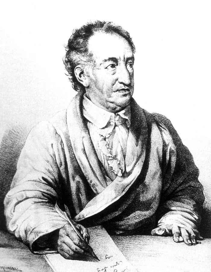 Johann Wolfgang Von Goethe, German #2 Photograph by Science Source