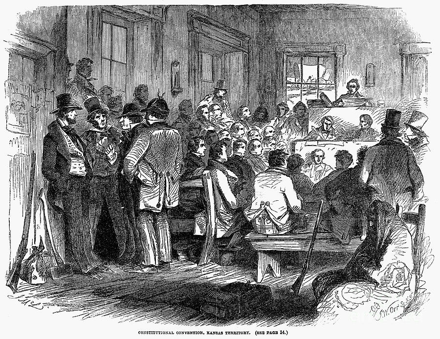 1855 Photograph - Kansas-nebraska Act, 1855 #2 by Granger