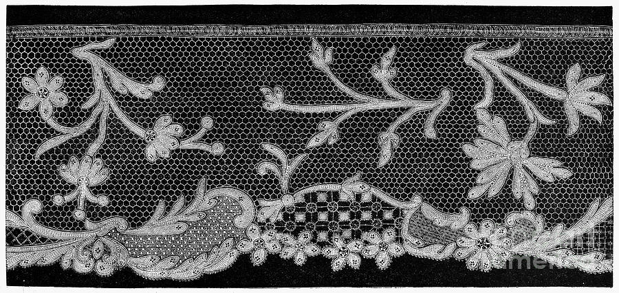 Lace Photograph - LACE, 18th CENTURY #2 by Granger
