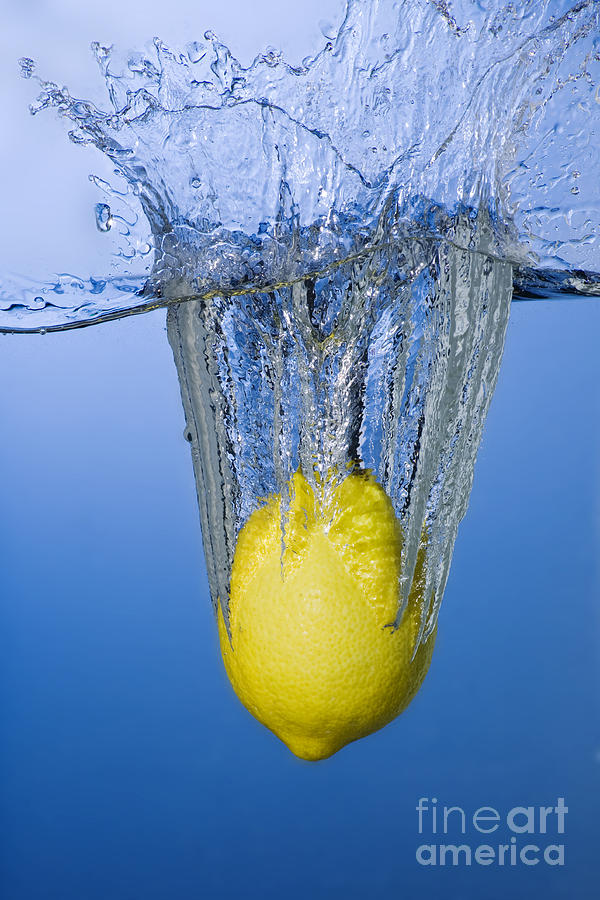 Lemon  - Lemon Dropped In Water #2 by Ted Kinsman