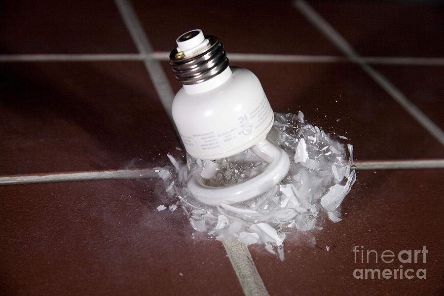 Light Bulb Smashing #2 Photograph by Ted Kinsman