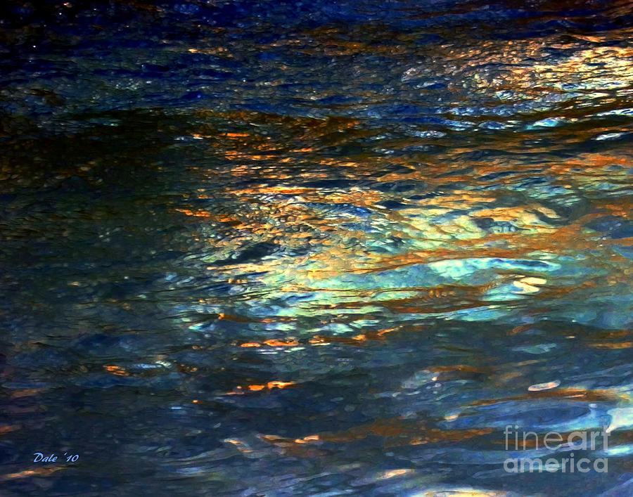 Water Digital Art - Light on Water #2 by Dale   Ford
