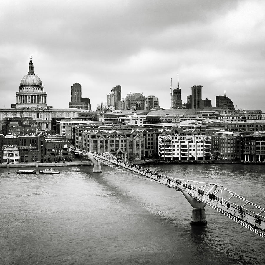 London Photograph - London Millenium Bridge #2 by Nina Papiorek
