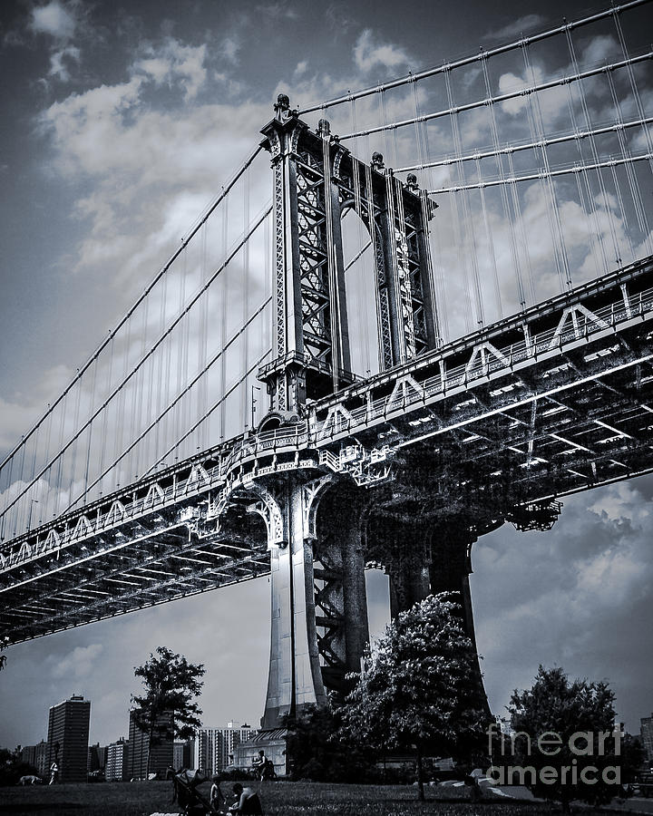 Bridge Photograph - Manhattan Bridge #2 by Ken Marsh