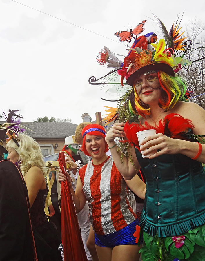 Mardi Gras Day in New Orleans Photograph by Louis Maistros | Fine Art ...