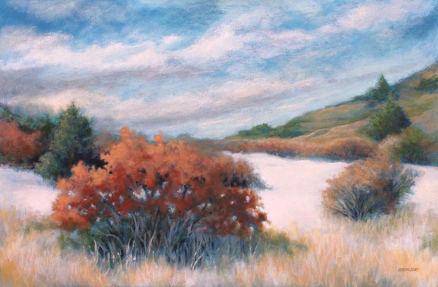 Meandering near Prescott #2 Painting by Peggy Wrobleski