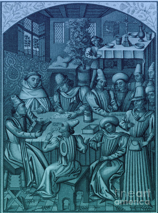 Medieval Accountants, 1466 #2 Photograph by Science Source