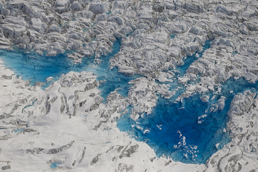 Meltwater Lakes On Hubbard Glacier #2 Photograph by Matthias Breiter