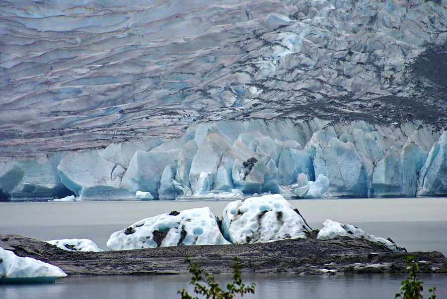 Mendenhall Glacier Ice Photograph by Marilyn Wilson