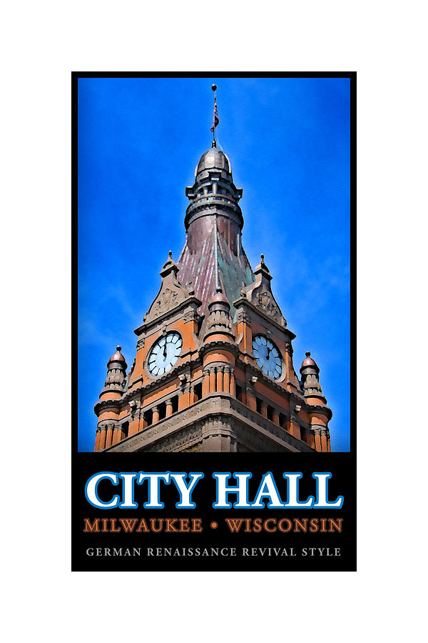 Milwaukee City Hall #2 Digital Art by Geoff Strehlow