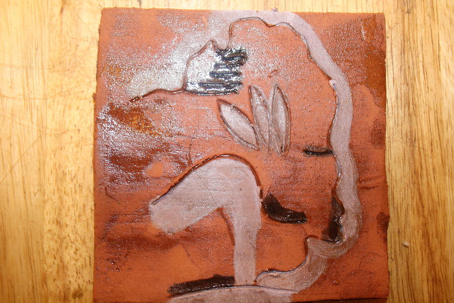 Mirabel - tile #2 Ceramic Art by Gloria Ssali