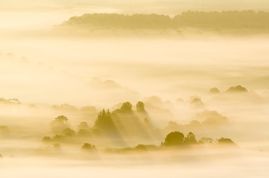 Farm Photograph - Morning Mist Over Farmland #2 by Duncan Shaw