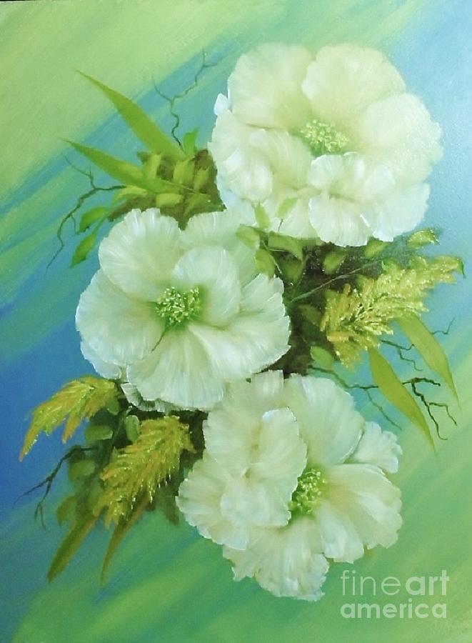 Musk Rose #2 Painting by Peggy Miller