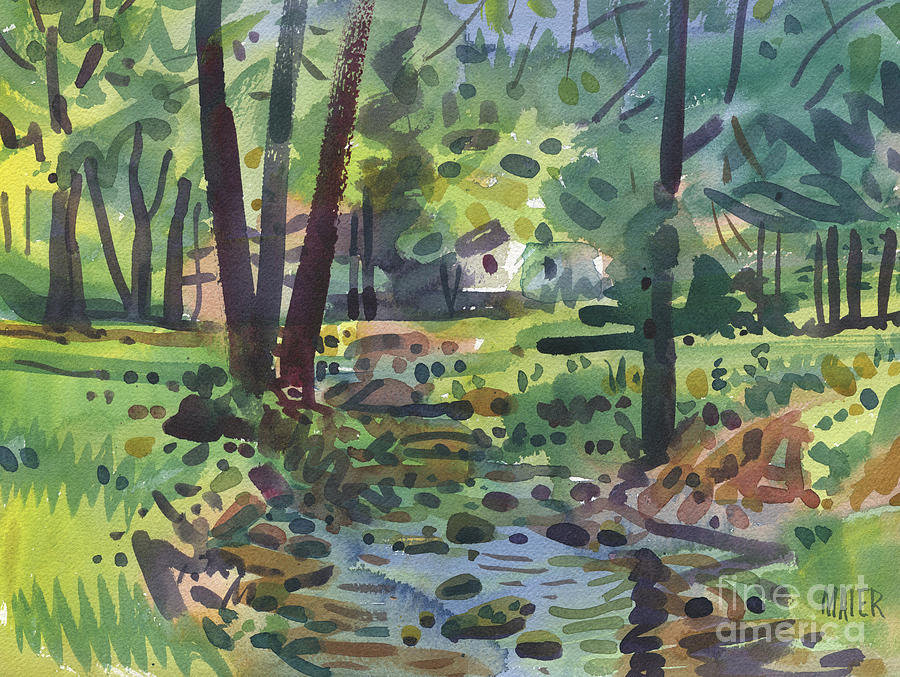 My Creek  #3 Painting by Donald Maier