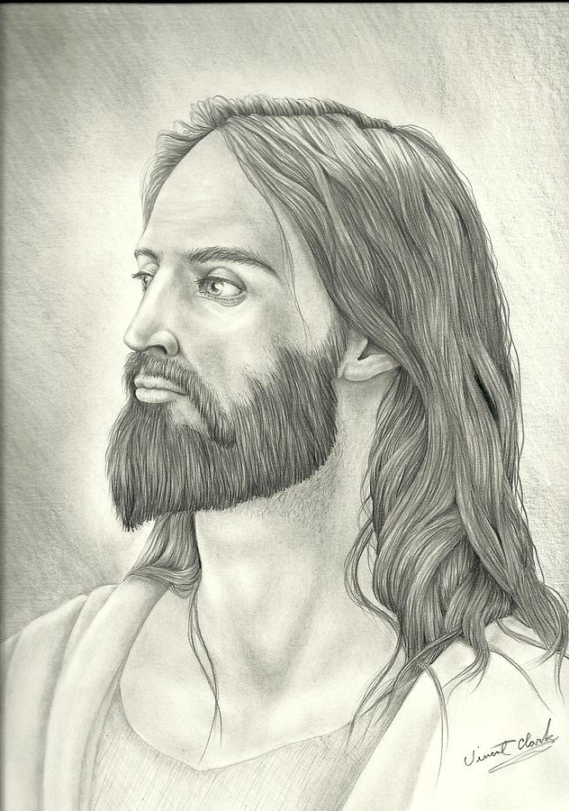 Jesus Christ Drawing - My Lord #2 by Vincent Clark