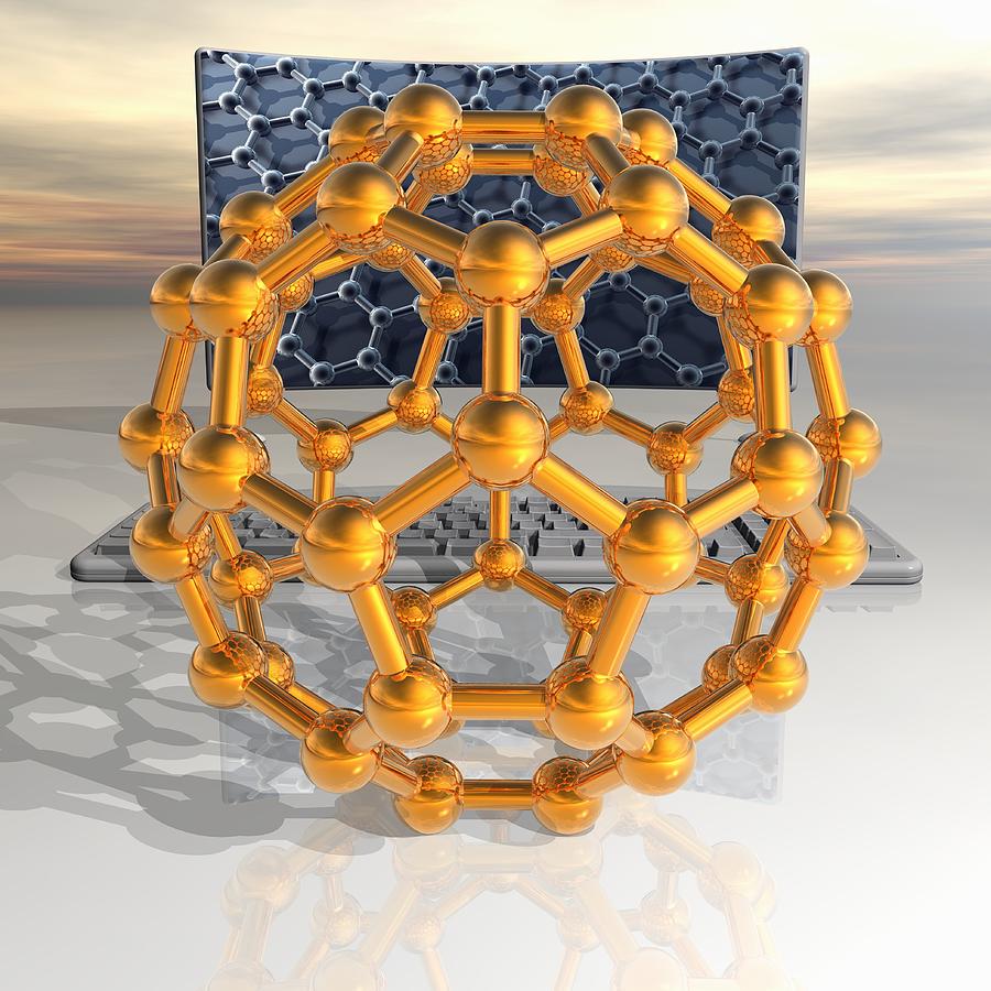 Ball Digital Art - Nanotechnology Research, Conceptual Image #2 by Laguna Design