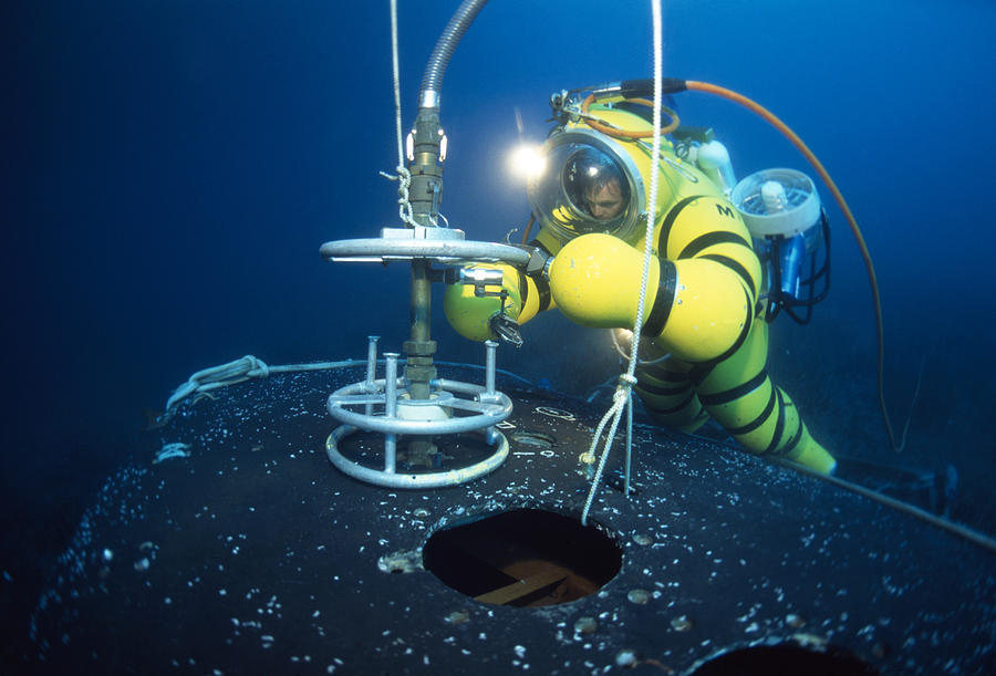 Newtsuit Rescue Diver Photograph by Alexis Rosenfeld