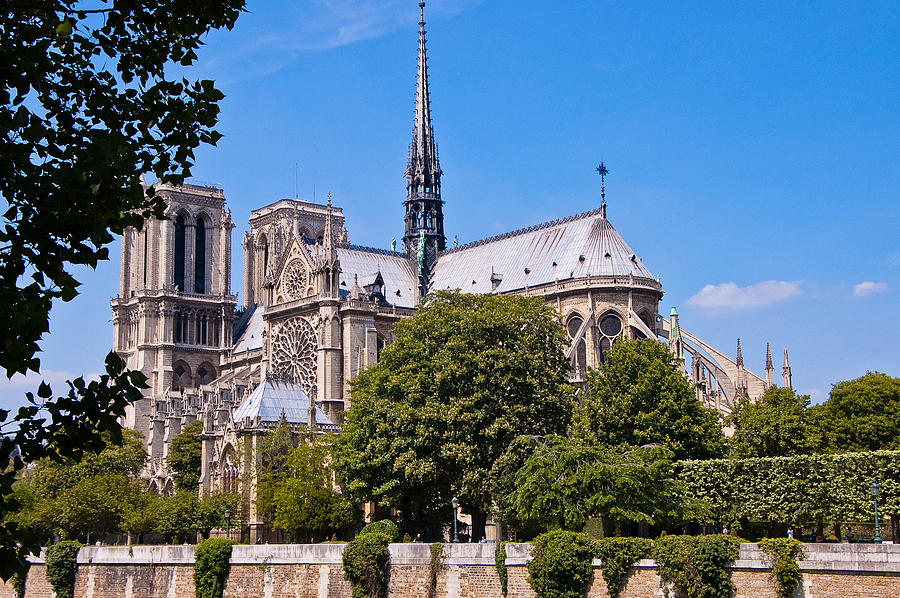 Romanesque Photograph - Notre Dame Cathedral Paris France #2 by Jon Berghoff