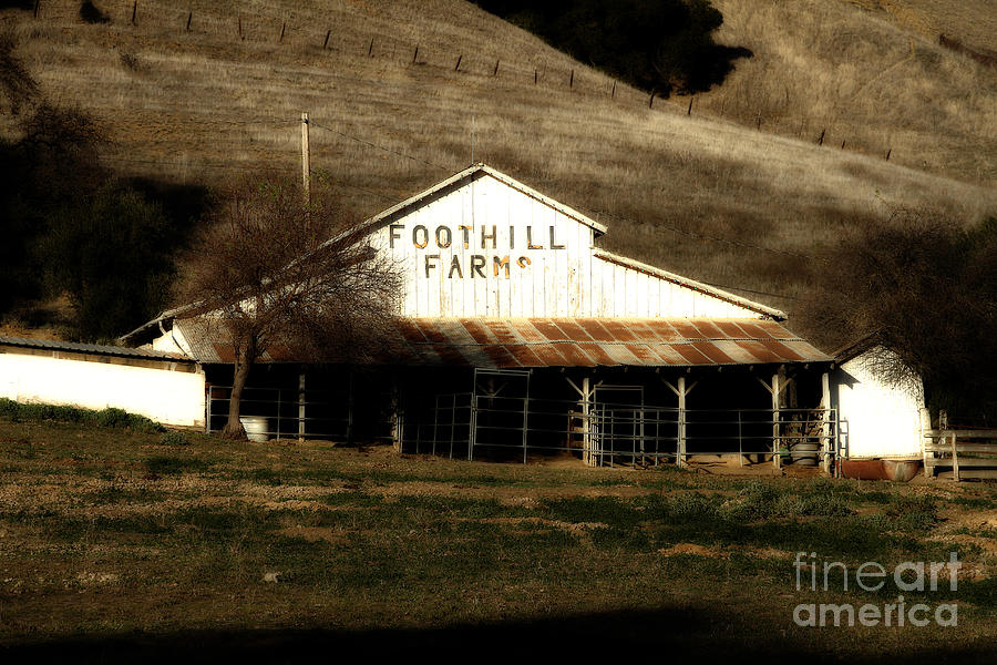 Farm Photograph - Old Foothill Farms in Small Town of Sunol California . 7D10796 #2 by Wingsdomain Art and Photography