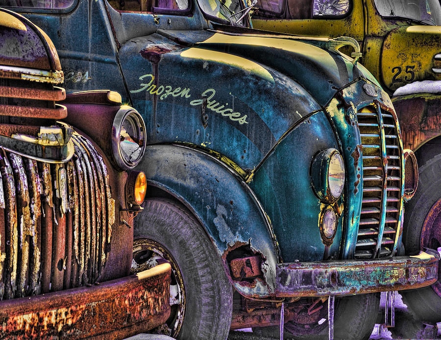 Old Vehicles HDR #2 Photograph by Joe Granita