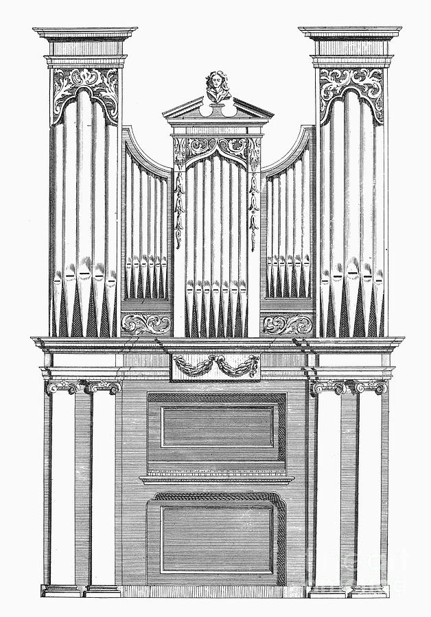Organ, 1760 #2 Photograph by Granger