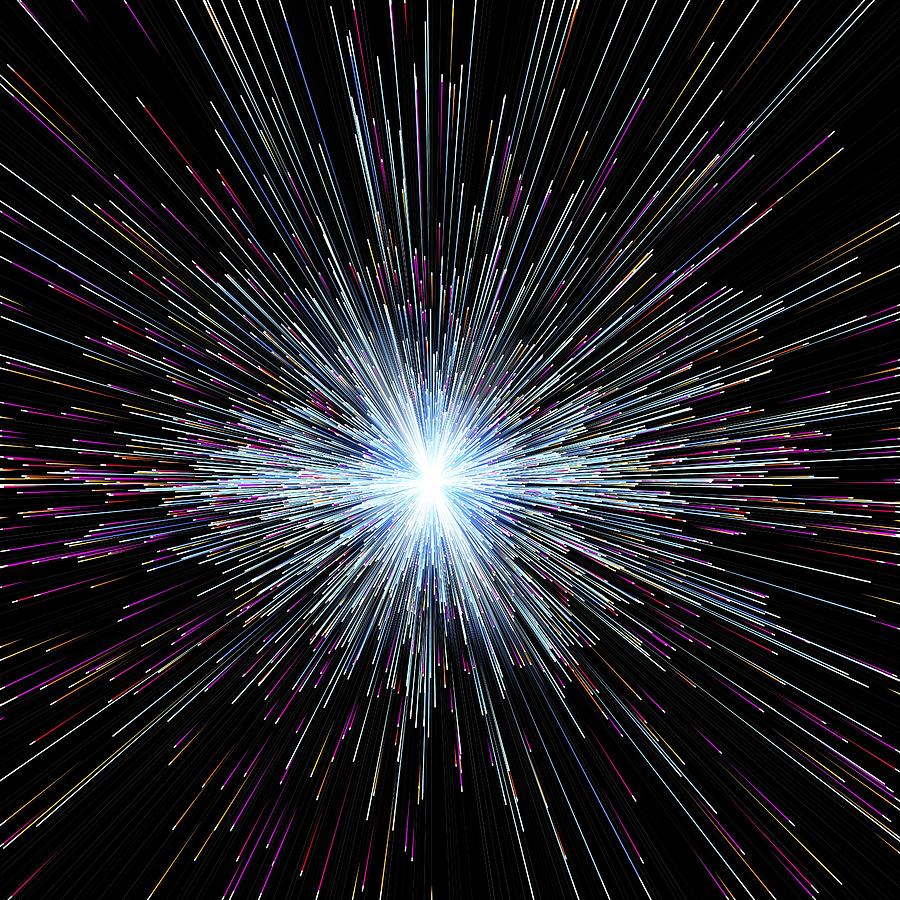 Space Photograph - Particle Rays, Artwork #2 by Pasieka