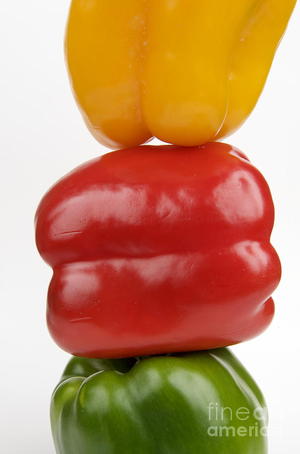 Vegetable Photograph - Peppers #2 by Bernard Jaubert