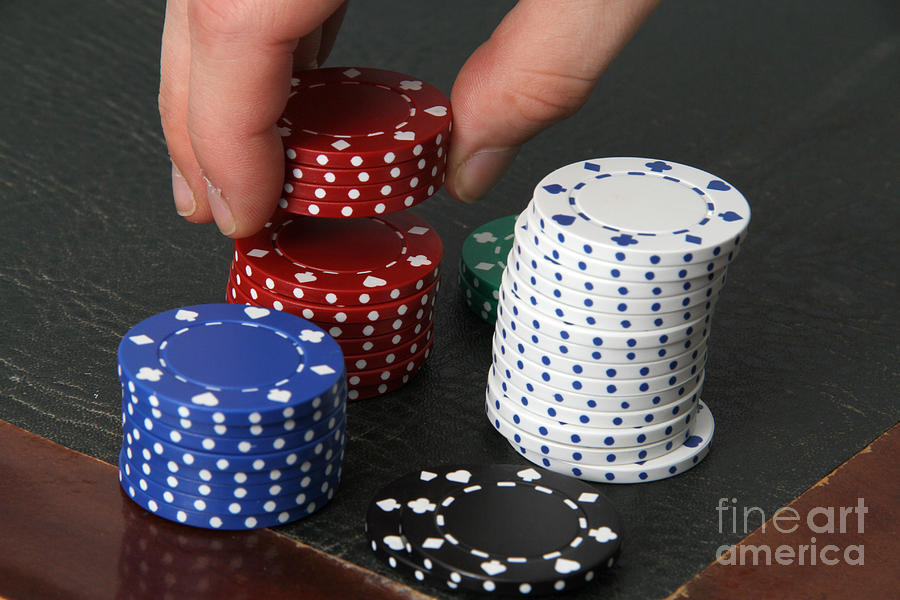 Poker Chips #2 Photograph by Photo Researchers, Inc.