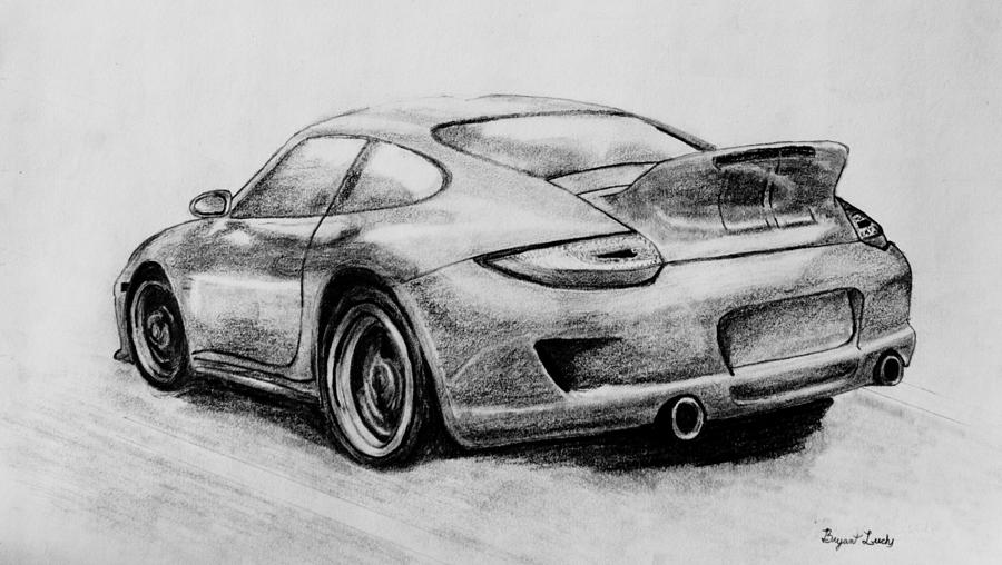 Porsche Sport Classic Drawing By Bryant Luchs