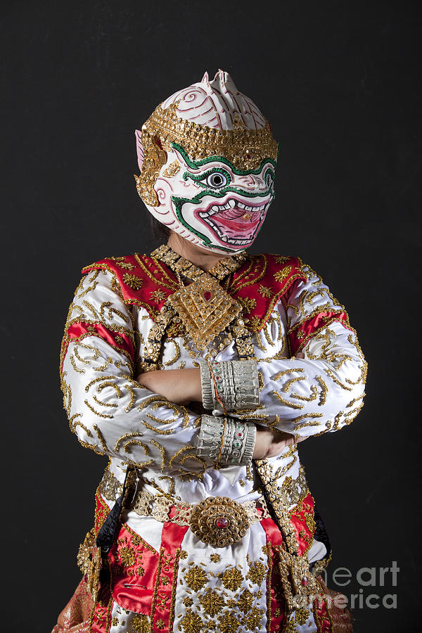 Fantasy Photograph - Portrait of hanuman warrior #2 by Anek Suwannaphoom