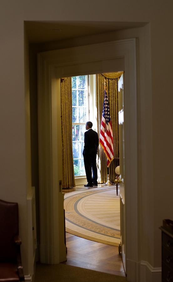 President Barack Obama Looks #2 Photograph by Everett