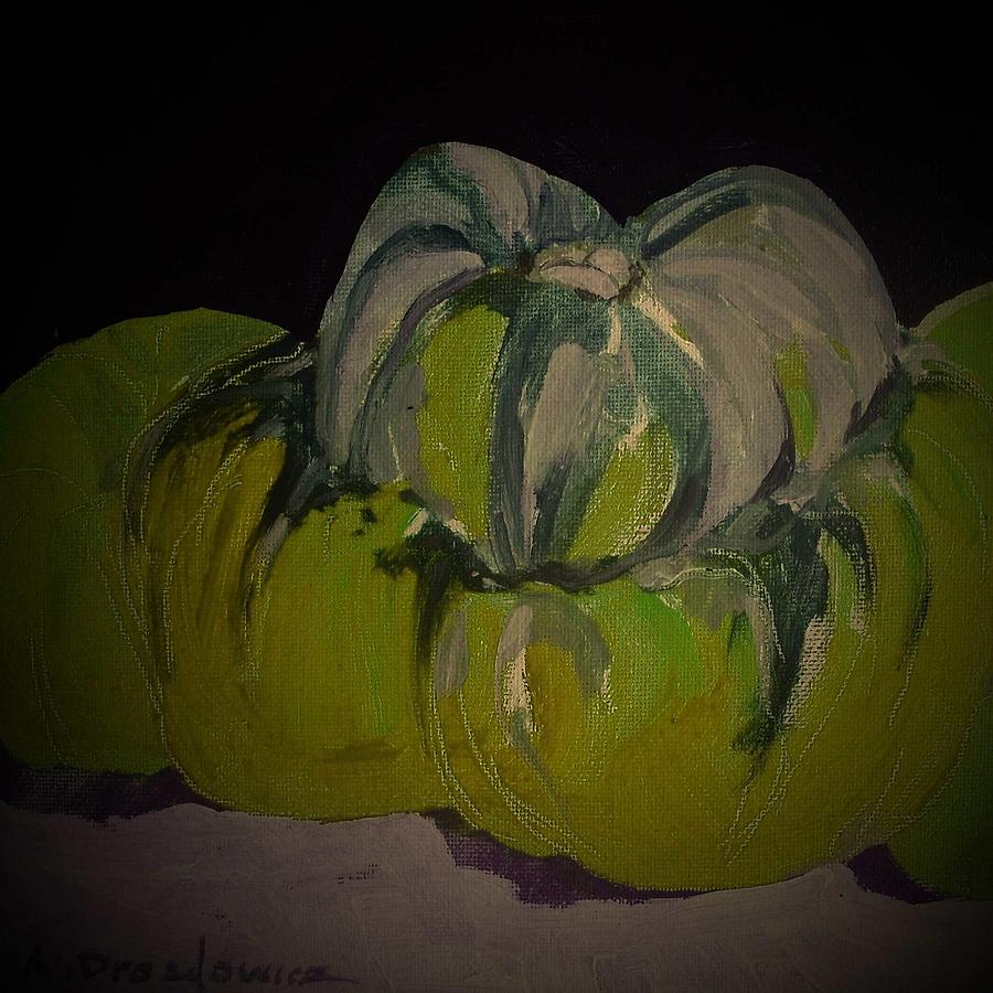 Pumpkin #3 Painting by Andrew Drozdowicz
