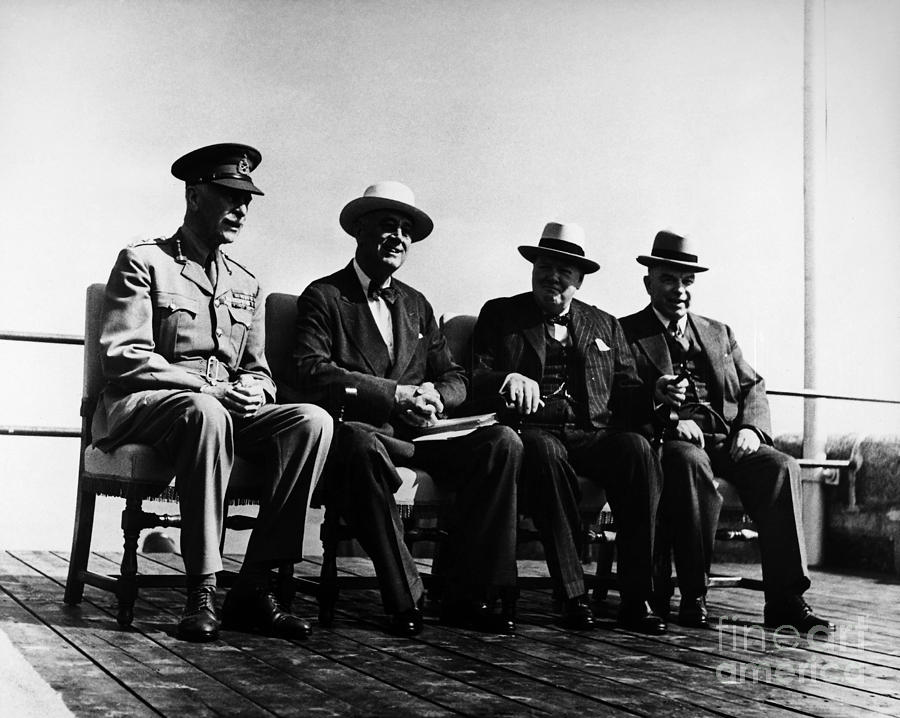 Portrait Photograph - Quebec Conference, 1944 #2 by Granger