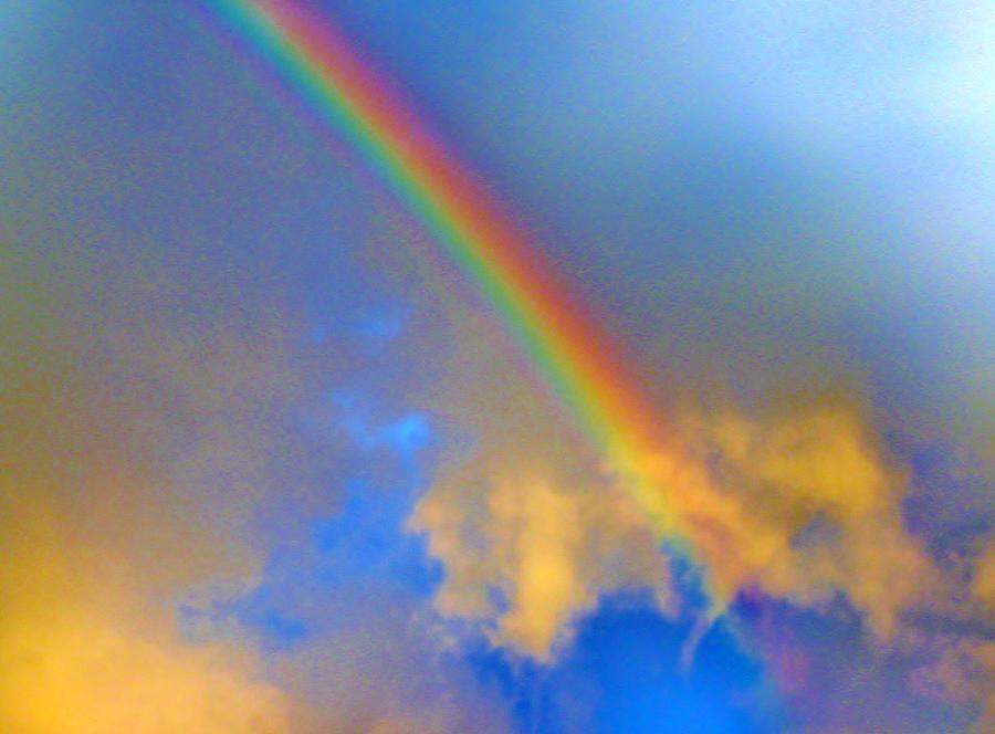 A Rainbow Sky  Photograph by Susan Carella