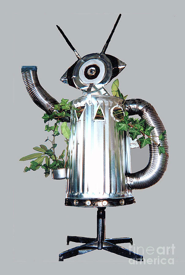 Robocan #2 Mixed Media by Bill Thomson