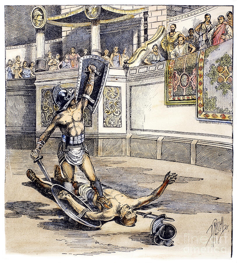 ancient gladiator art