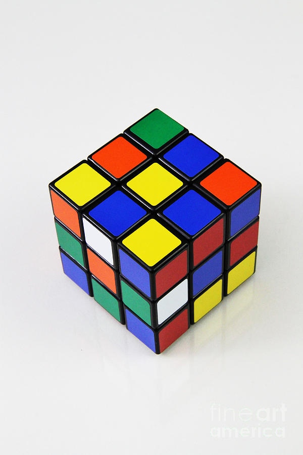 Rubiks Cube Photograph by Photo Researchers, Inc.