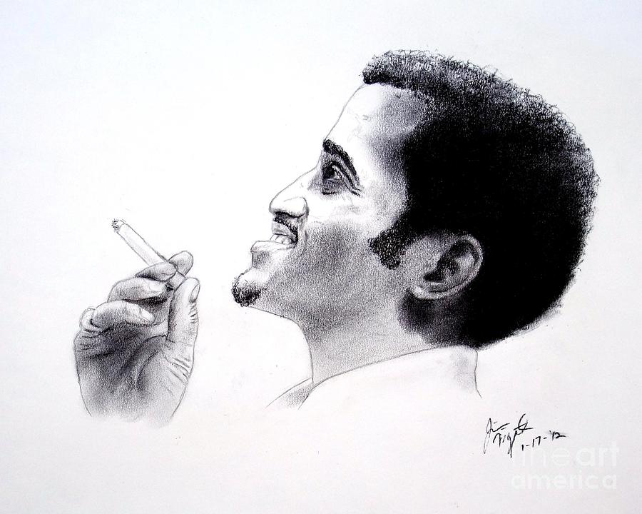 Sammy Davis Jr #2 Drawing by Jim Fitzpatrick