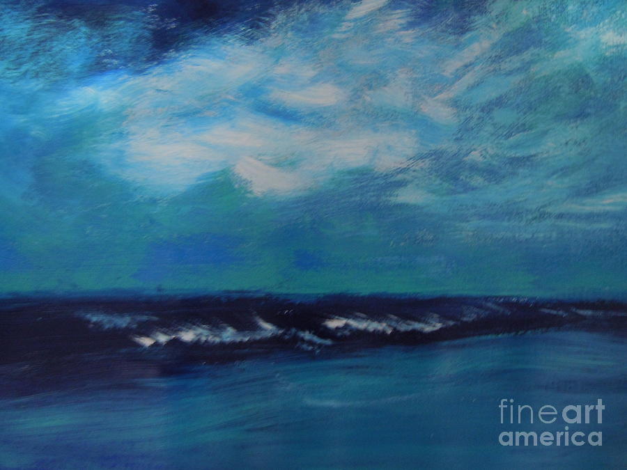 Abstract Painting - Seascape #2 by Lam Lam