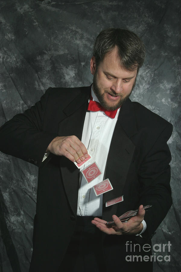 Shuffling Cards #2 Photograph by Ted Kinsman