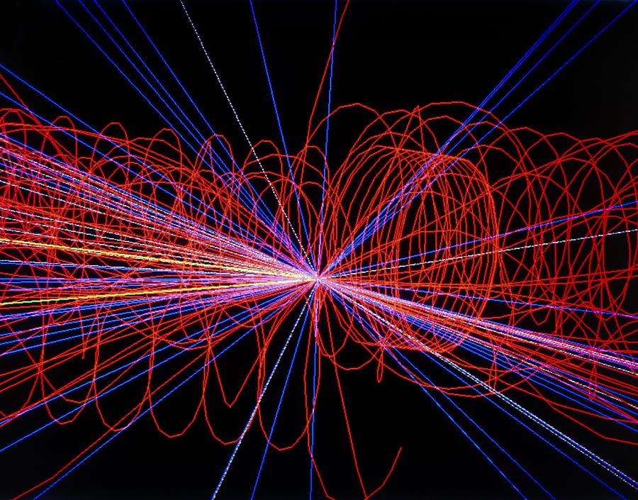 Simulation Of Higgs Boson Production Photograph by David Parker