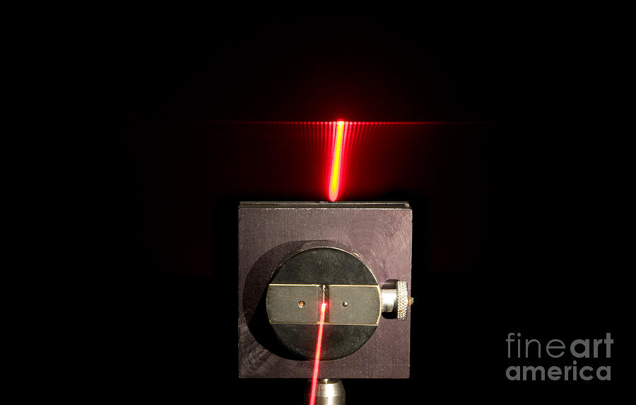 Single Slit Diffraction #2 Photograph by Ted Kinsman