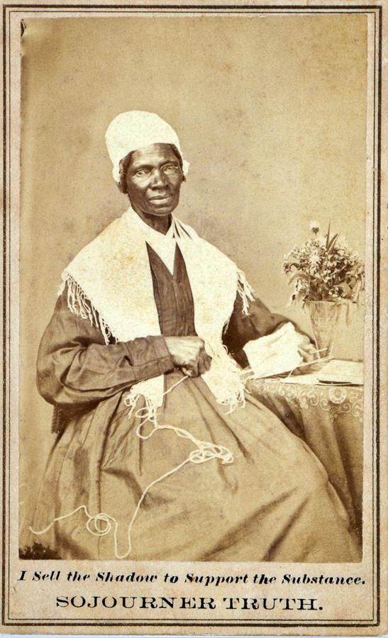 Portrait Photograph - Sojourner Truth 1797-1883 African #2 by Everett