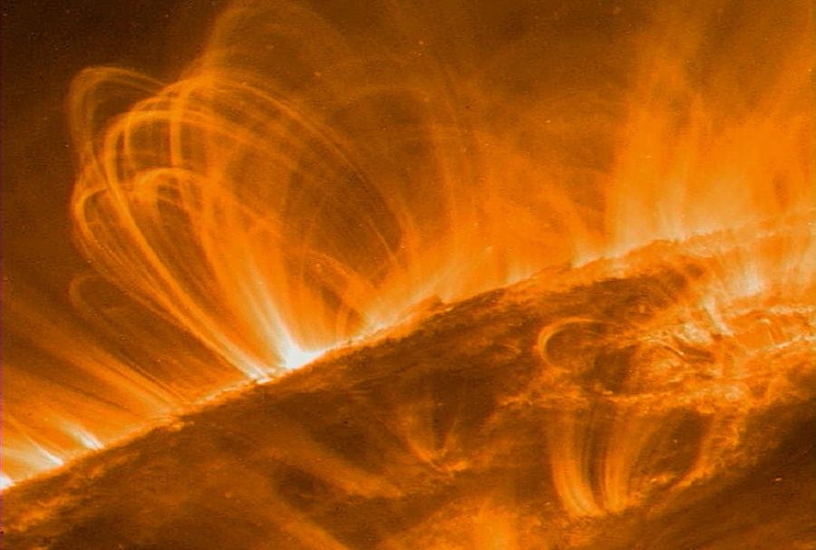 Astronomy Photograph - Solar Coronal Loops #2 by Nasa