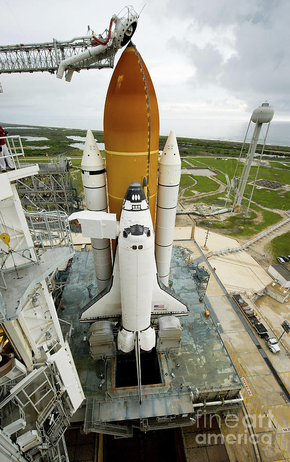 Space Photograph - Space Shuttle Atlantis On The Launch #2 by Stocktrek Images